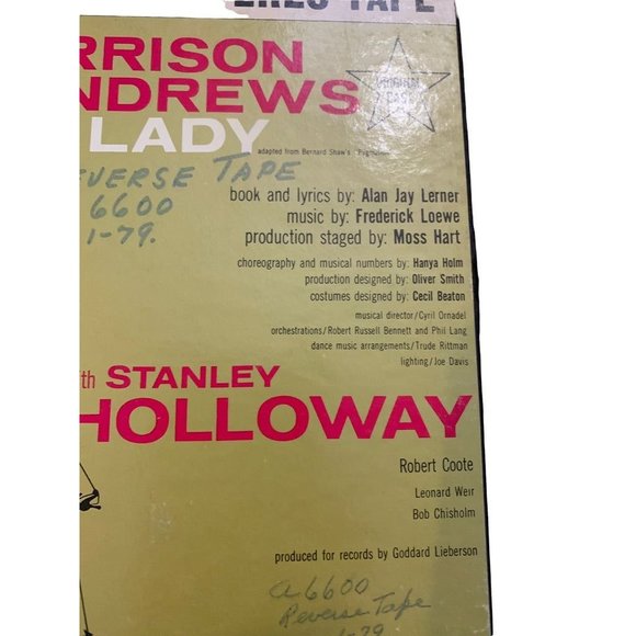 My Fair Lady Original Cast 1959 4 Track 7 1/2 IPS Columbia OQ310 - Picture 4 of 11